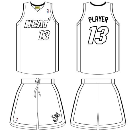 Basketball Jersey Template Printable